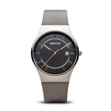Load image into Gallery viewer, Gents Classic Polished Grey Mesh Watch

