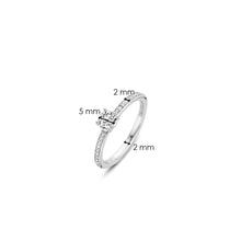 Load image into Gallery viewer, Ti Sento Pave-Set Solitaire Ring
