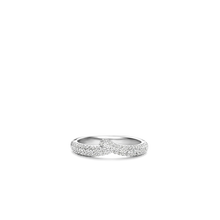 Load image into Gallery viewer, Ti Sento Cz Ripple Pave Ring
