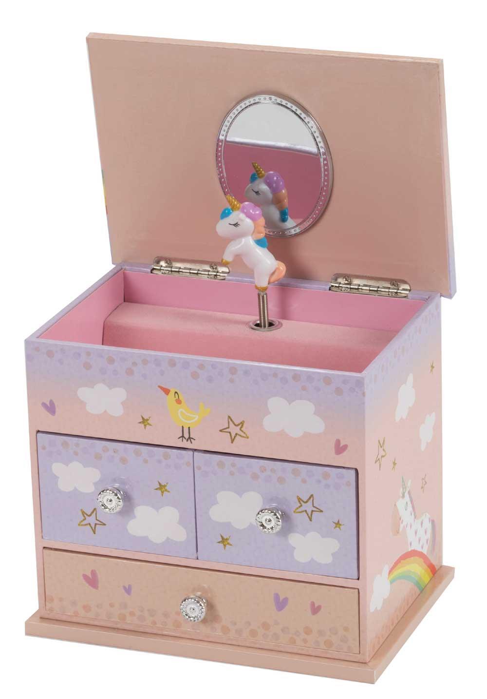 Rainbow Unicorn Musical Jewellery Box