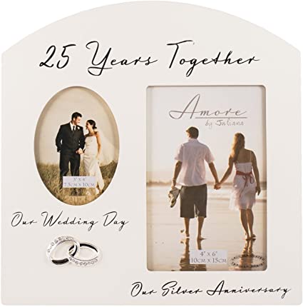 Double Photo Frame – 25 Year Anniversary