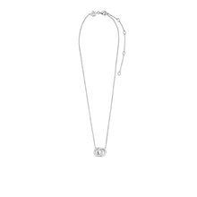 Load image into Gallery viewer, Ti Sento Necklace Has Two Entwined Circle Silver
