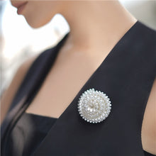 Load image into Gallery viewer, Vintage Brooch with Pearl Stone Settings