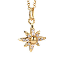 Load image into Gallery viewer, Gold Plated Star Pendant with Clear Stones