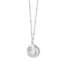 Load image into Gallery viewer, Silver Plated Locket with Sun Moon & Stars