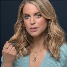 Load image into Gallery viewer, Gold Plated Necklace with Bird and Sun Charm