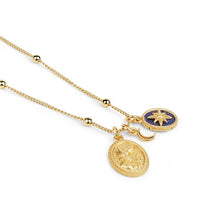Load image into Gallery viewer, Gold Plated Pendant with Lapis Lazuli Charm