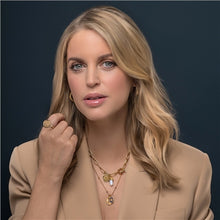 Load image into Gallery viewer, Gold Plated Pendant with Lapis Lazuli Charm