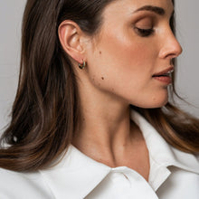 Load image into Gallery viewer, Ti Sento Yellow Gold CZ Earrings