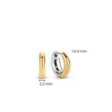 Load image into Gallery viewer, Ti Sento Yellow Gold CZ Earrings