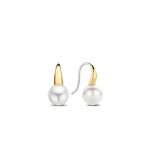 Load image into Gallery viewer, Ti Sento Gold Plated Drop Pearl Earrings