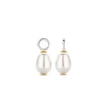 Load image into Gallery viewer, Ti Sento Oval Pearl Ear Charms

