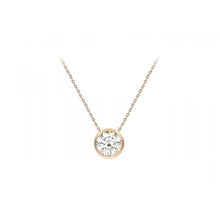 Load image into Gallery viewer, 9ct White Gold Slider Adjustable CZ Pendant