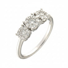 Load image into Gallery viewer, 18K 3 Stone White Gold Diamond Ring