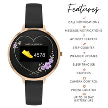 Load image into Gallery viewer, Series 03 Black Strap Pink Floral