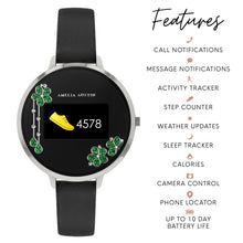 Load image into Gallery viewer, Series 03 Black Strap Green Floral