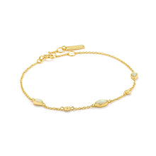 Load image into Gallery viewer, Opal Colour Gold Bracelet