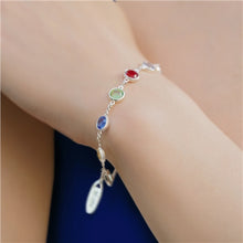 Load image into Gallery viewer, Bracelet with Coloured Stone