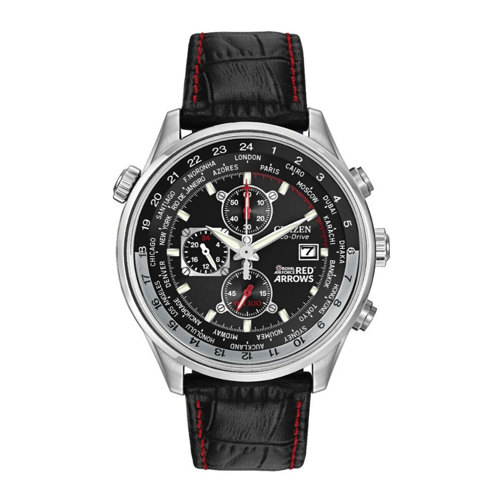 Citizen Eco Drive Red Arrows Black Chronograph Watch