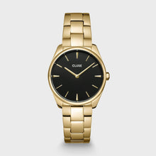 Load image into Gallery viewer, Cluse Féroce Petite Steel Black, Gold Colour