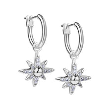 Load image into Gallery viewer, Amy Huberman Silver Plated Star Earrings with Clear Stones