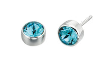 Load image into Gallery viewer, Sterling Silver Birthstone Stud Earrings