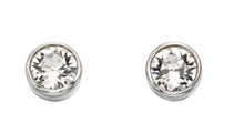 Load image into Gallery viewer, Sterling Silver Birthstone Stud Earrings