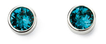 Load image into Gallery viewer, Sterling Silver Birthstone Stud Earrings