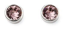 Load image into Gallery viewer, Sterling Silver Birthstone Stud Earrings
