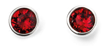 Load image into Gallery viewer, Sterling Silver Birthstone Stud Earrings