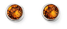 Load image into Gallery viewer, Sterling Silver Birthstone Stud Earrings