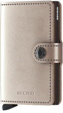 Load image into Gallery viewer, Metallic Champagne-Brown Miniwallet