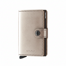Load image into Gallery viewer, Metallic Champagne-Brown Miniwallet