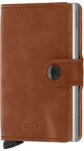 Load image into Gallery viewer, Vintage Cognac Silver Miniwallet