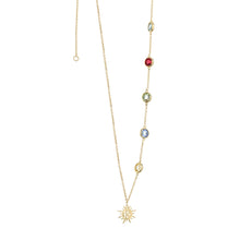 Load image into Gallery viewer, Amy Huberman Necklace with Multi Coloured stones