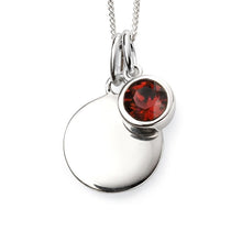 Load image into Gallery viewer, Birthstone Disc Pendant
