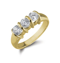 Load image into Gallery viewer, 9ct Yellow 3 Birthstone Ring Made To Order

