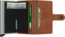 Load image into Gallery viewer, Vintage Cognac Silver Miniwallet