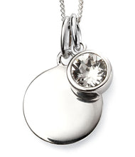 Load image into Gallery viewer, Birthstone Disc Pendant