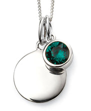 Load image into Gallery viewer, Birthstone Disc Pendant
