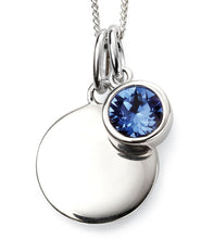 Load image into Gallery viewer, Birthstone Disc Pendant