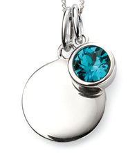Load image into Gallery viewer, Birthstone Disc Pendant