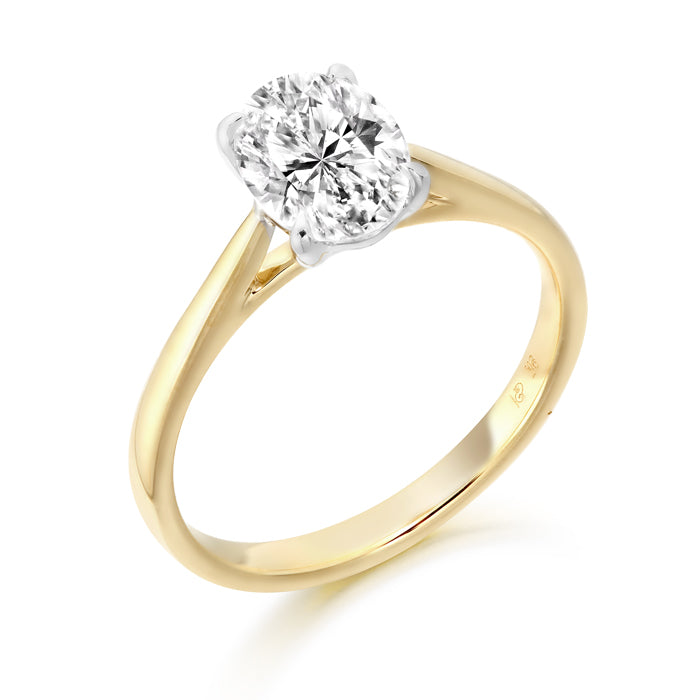 9ct oval shape cz  ring