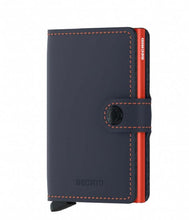Load image into Gallery viewer, Matte Night Blue & Orange Miniwallet