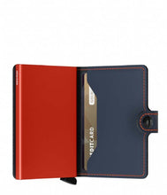 Load image into Gallery viewer, Matte Night Blue & Orange Miniwallet