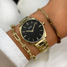 Load image into Gallery viewer, Cluse Féroce Petite Steel Black, Gold Colour