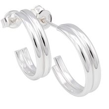 Load image into Gallery viewer, Sterling Silver Hoops
