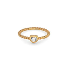 Load image into Gallery viewer, 24Kae Ring with heart shaped stone
