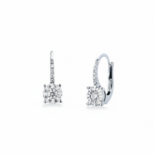 Load image into Gallery viewer, 18ct White Gold Drop Diamond Earring
