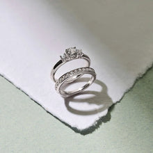Load image into Gallery viewer, Classic Triple Zirconia Ring
